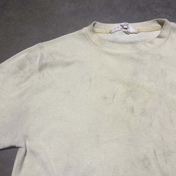 Vintage 60s Andrew Fifth Avenue Yellow Blank T-Shirt - Picture 2 of 3